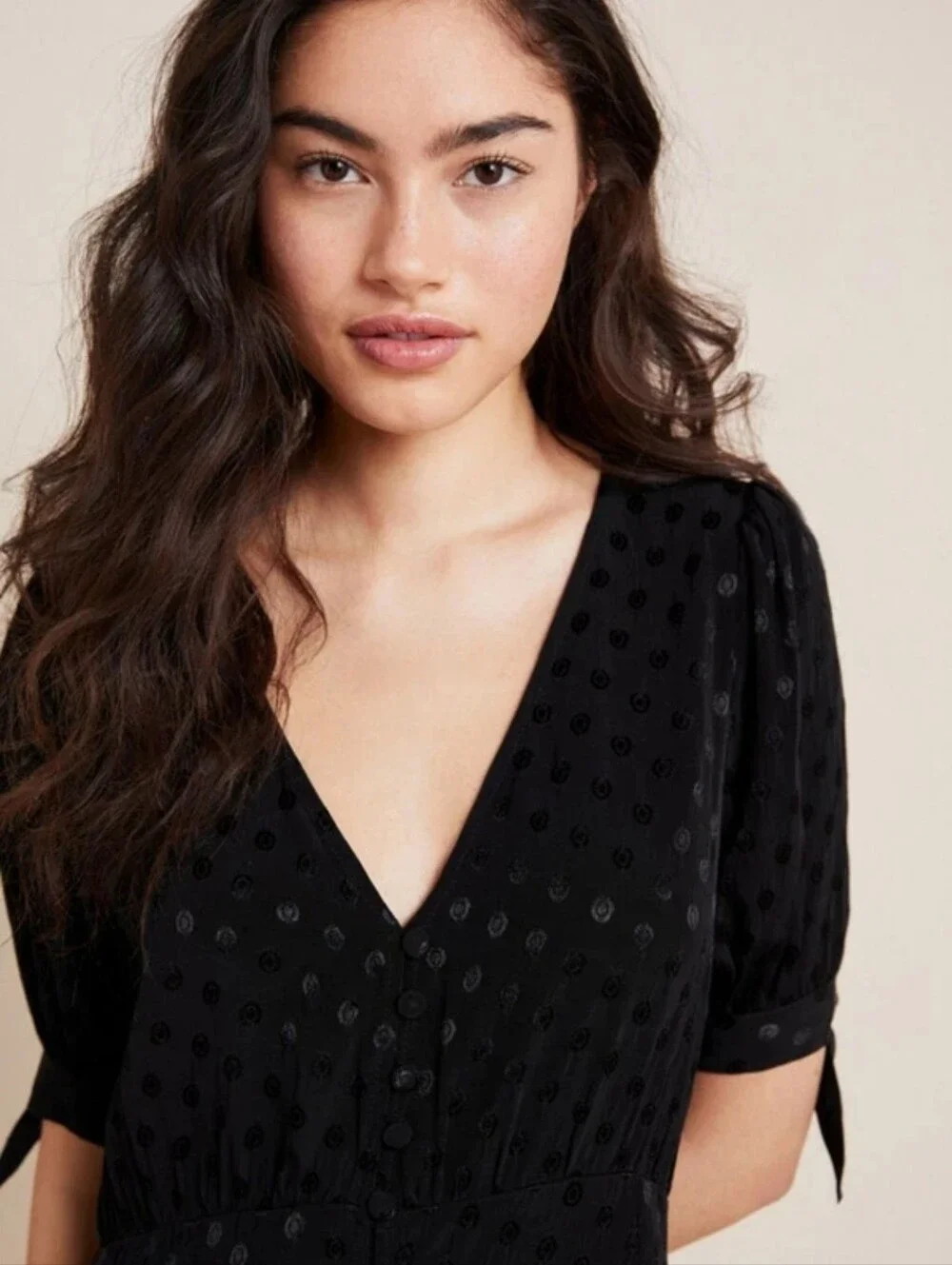 ANTHROPOLOGIE MAEVE Eudora PolkaDot Midi Dress - Size 6